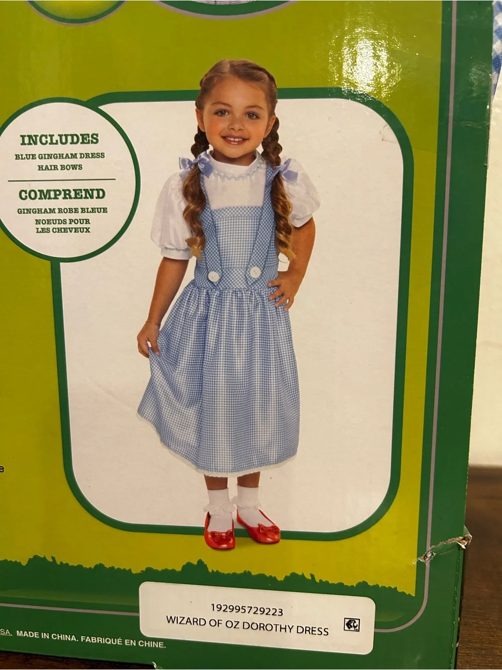 The Wizard of Oz Dorothy Dress-Up Costume - Girls 3+ Blue Gingham
